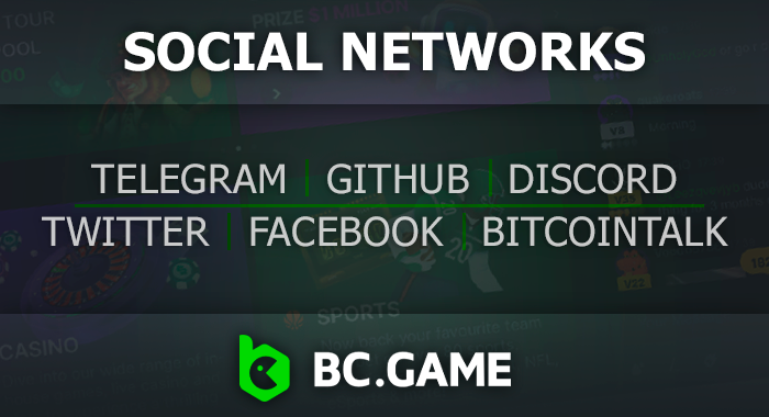 BC.Game in social networks - official pages with social networks