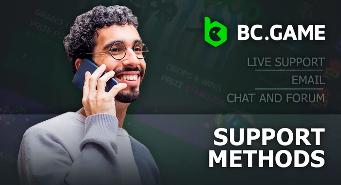 Ways to contact BC.Game support - how to connect