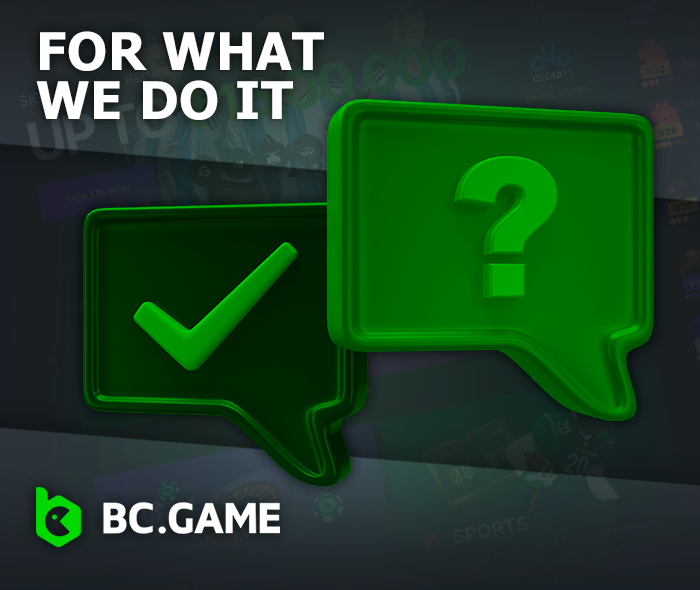 Reasons for collecting user data at BC.Game - how the data is used