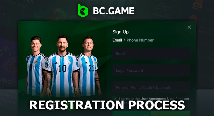 BC Game account registration process - how to create a new account